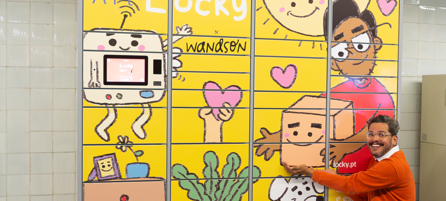 Cacifo Locky personalizado pelo artista Wandson