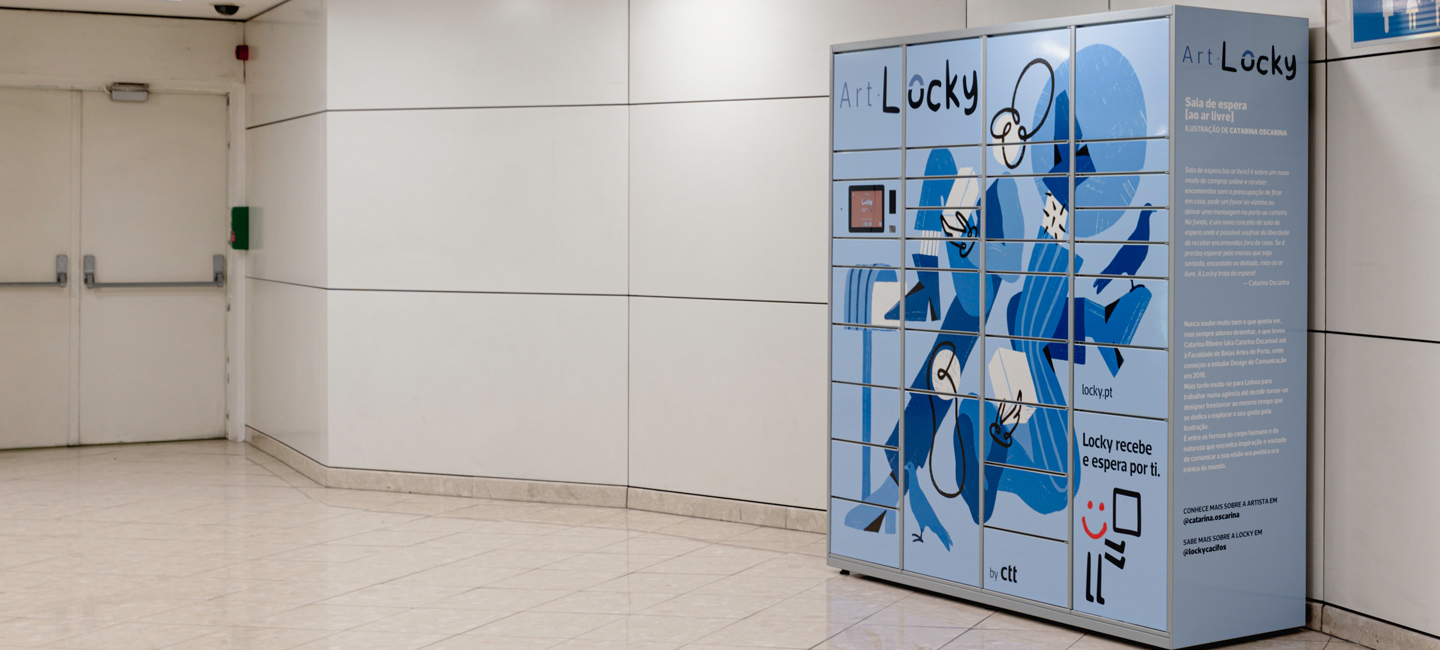 Cacifo Locky personalizado pela artista Catarina Oscarina